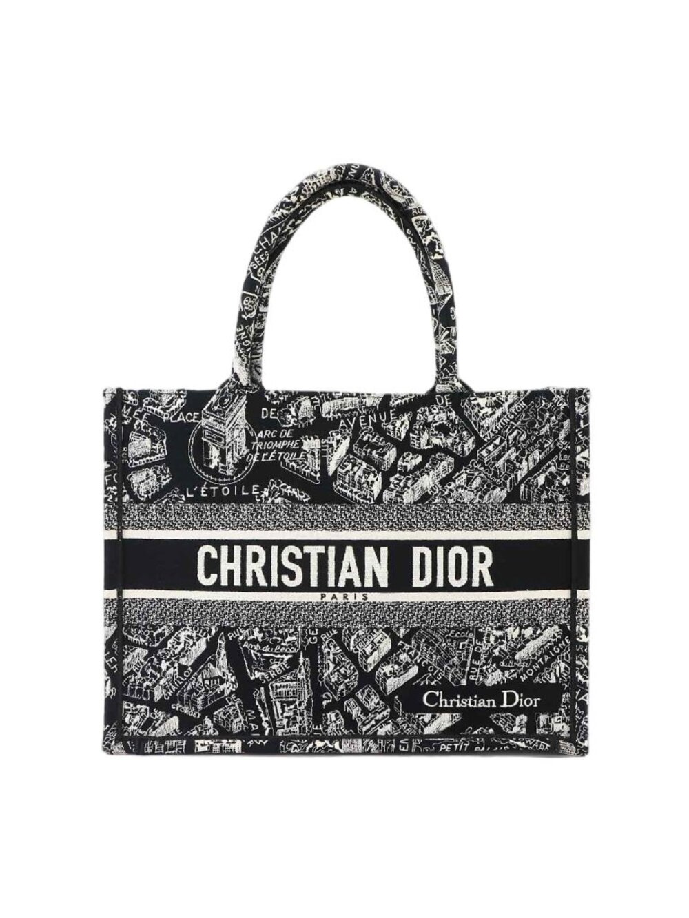 Dior Plan de Paris Book Tote Medium Canvas Black